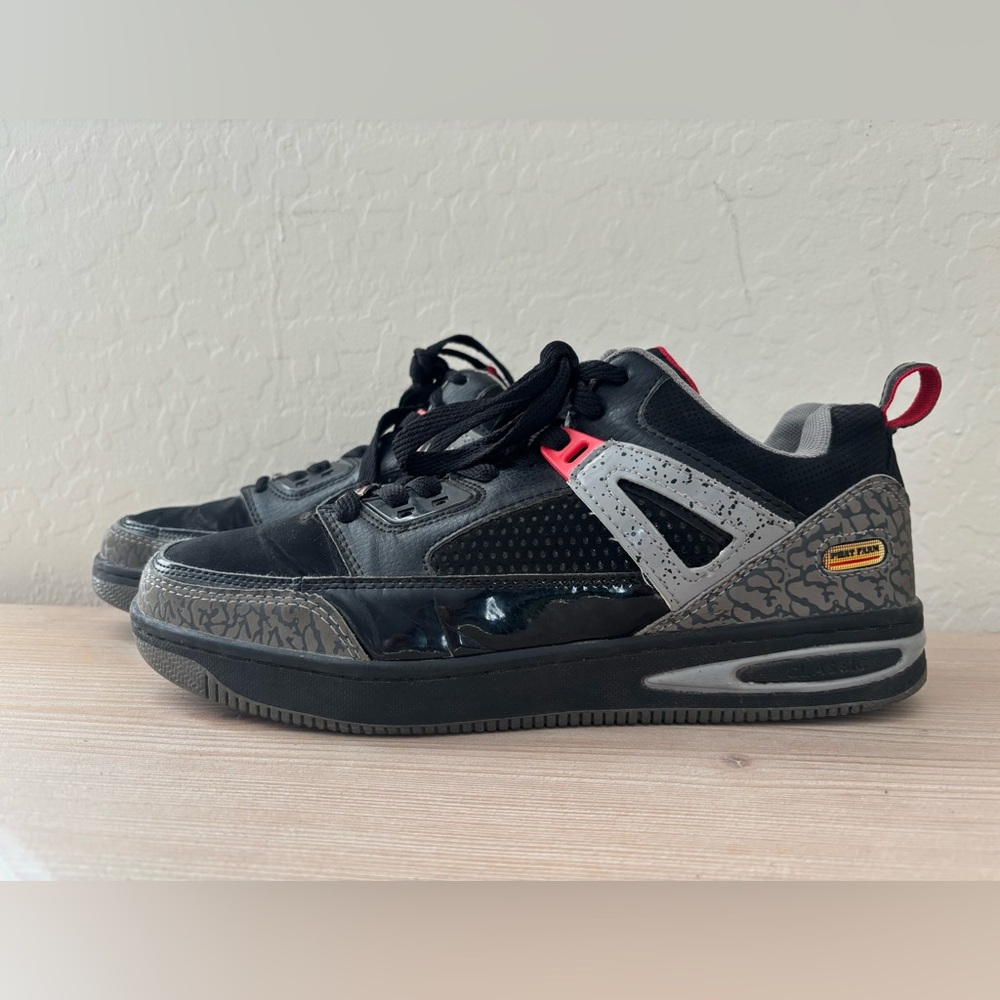 Y2K Phat Farm Black and Gray Men's Shoes